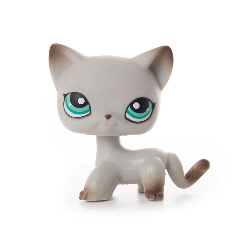 Preschool Toys & Pretend Play LPS 933 Orange Star Eyes Cat Littlest Pet Shop Standing Pink