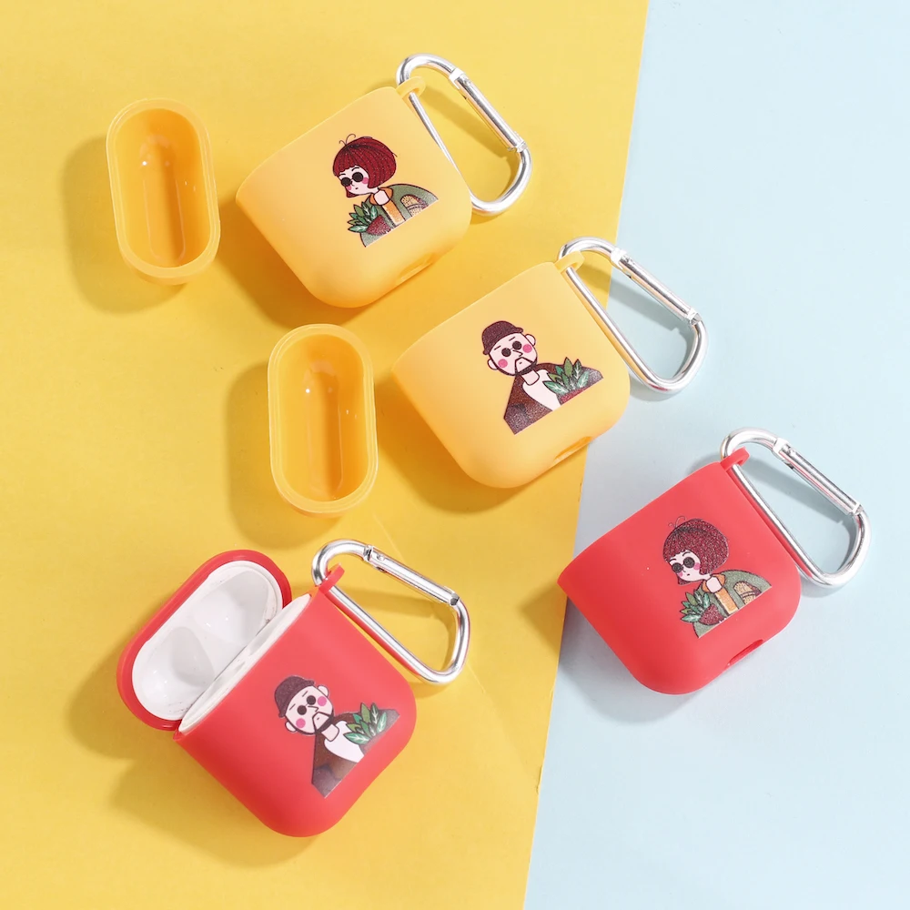 Чехол для наушников с героями мультфильмов Apple iPhone зарядная коробка AirPods Pro мягкие