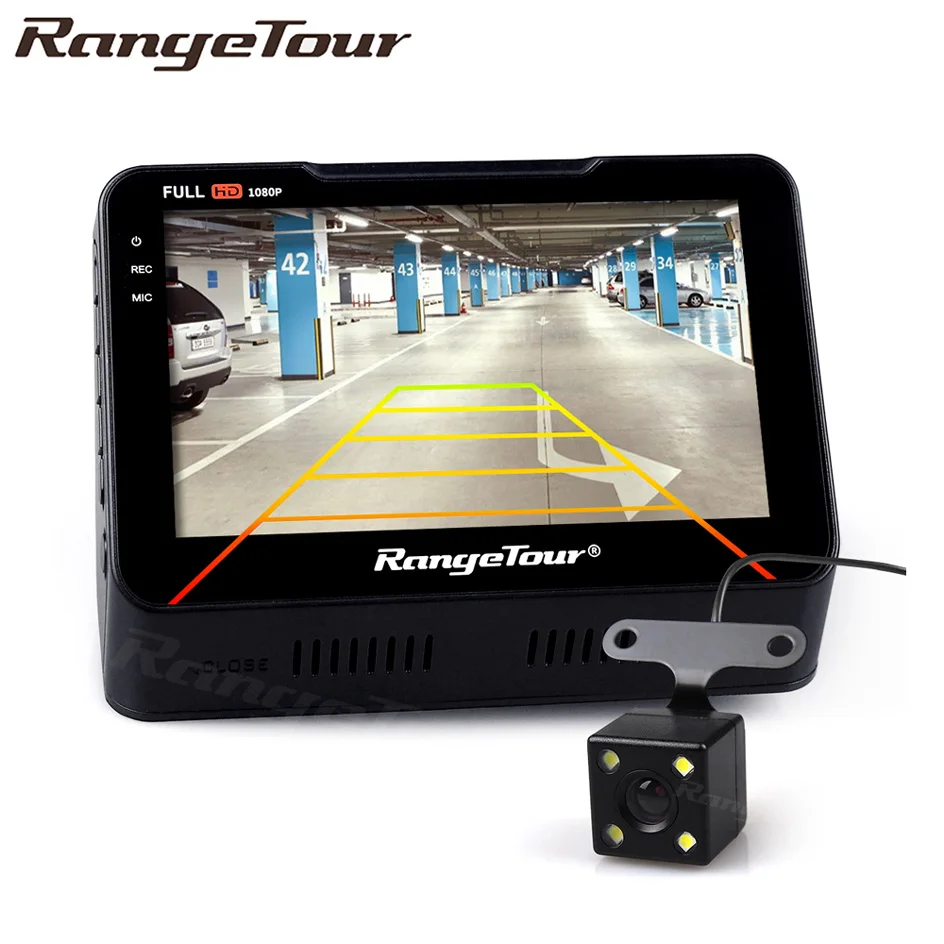 Двойной объектив Автомобильная камера регистратор DVR 4 3 &quotLCD Full HD 1080P двойная 170