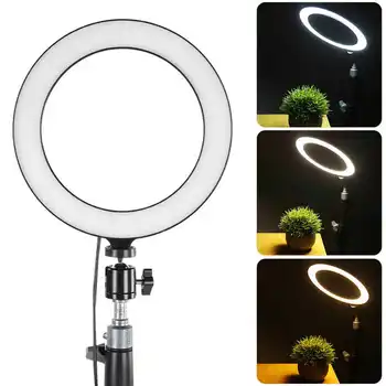 

8inch Selfie LED Ring Light Adjustable Dimmable Fill Light with Ballhead for Vlog Live Streaming Video Recording Ring Light