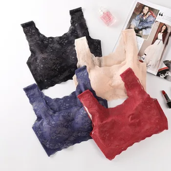 

XIFER Japanese Style Bra Women Seamless Underwear Full Lace Sexy Beautiful Back Underwear Wire Free Bra One Piece