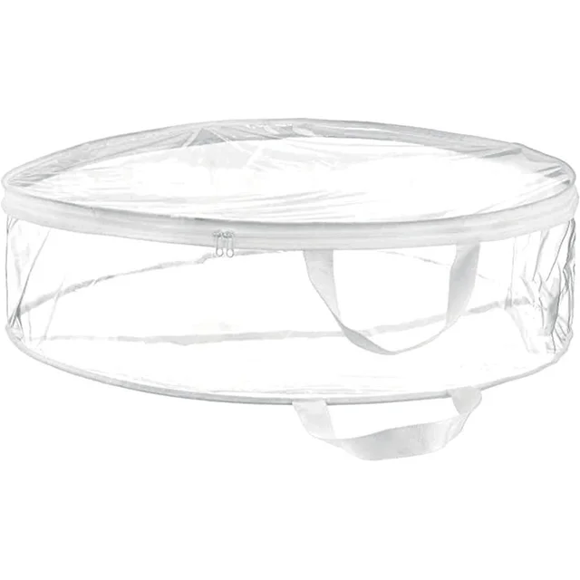 1Db Átlátszó Tárolózsák Karácsonyi Koszorú Borítás Védje A Vízálló Nagy Kapacitású Paplan Ruhákat - Image 6