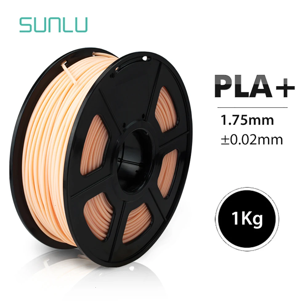 SUNLU 1,75 мм PLA+ 3D Экструдер нить 1 кг кожа с катушкой Пластик PLA плюс нить для FDM принтера 3D ручки допуск+/-0,02 мм