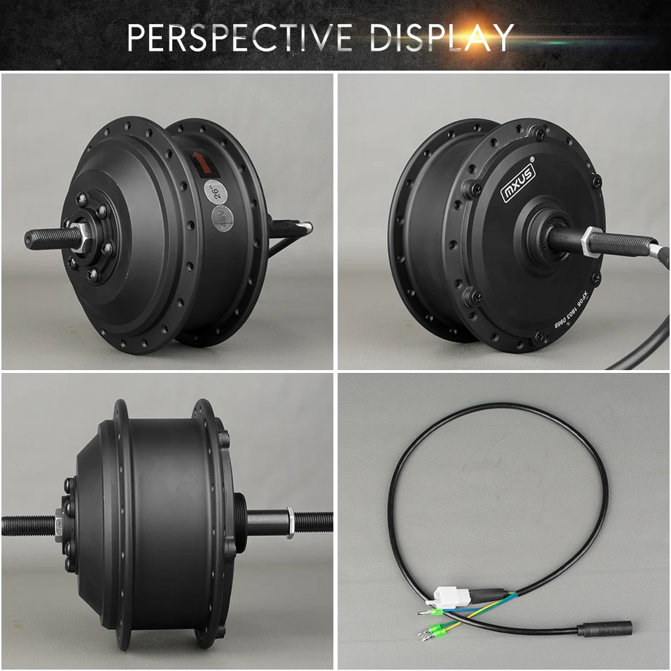 US $167.30 36V 48V 350W High Speed Brushless Gear Hub Motor EBike Motor For 20inch 28inch 700C Bicycle Rear Wheel Drive MXUS XF08