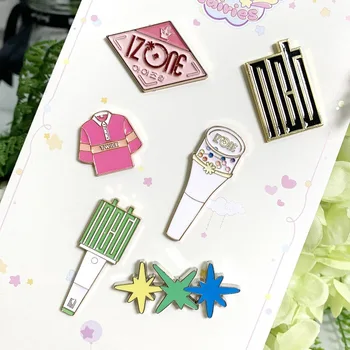 

1pcs Kpop NCT IZone Txt Twice Metal Brooch Badge Name Tag Kpop gift for fans NCT Light stick lightstick brooch new arrivals