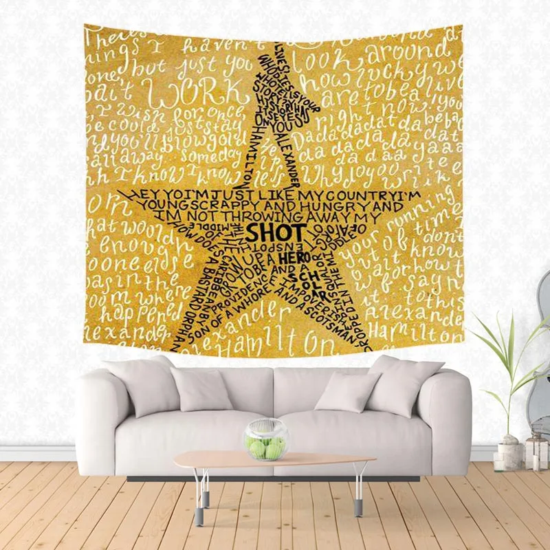 Wall Hanging Tapestries Decorative Wall Cloth Custom Hamilton Broadway