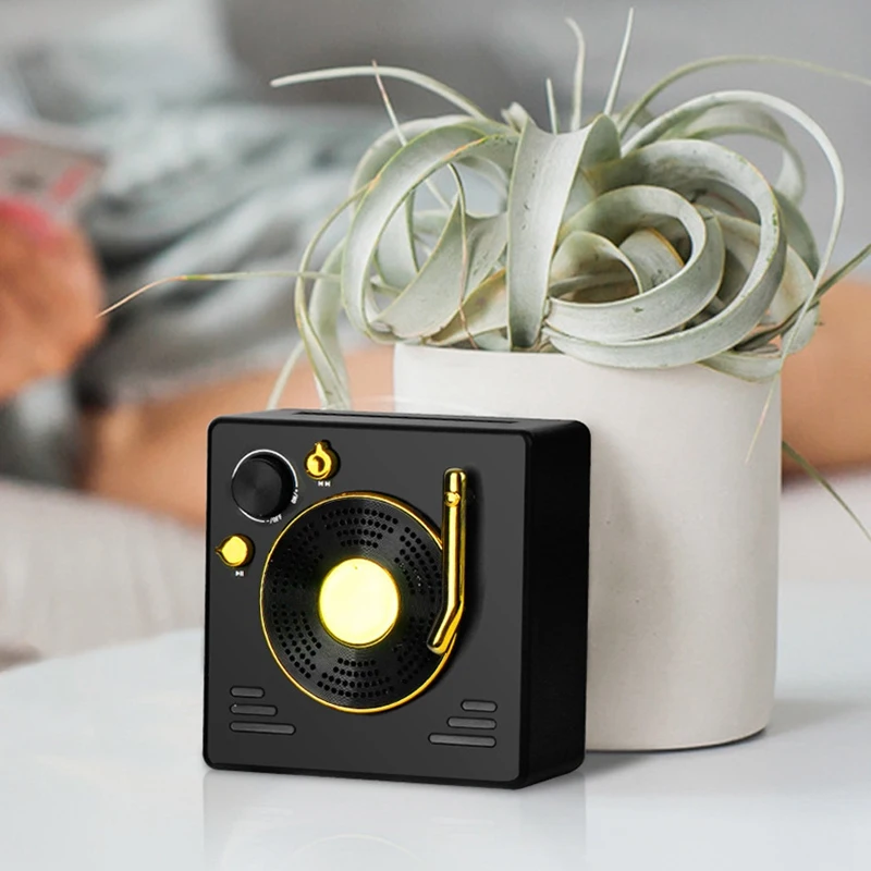

Record Player Retro Bluetooth Wireless Speaker Portable Nostalgic Wireless Subwoofer Bluetooth LoudSpeaker