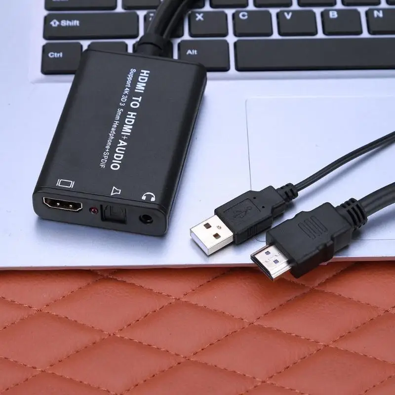 HDMI к HDMI+ волоконно-оптический(SPDIF) адаптер конвертер аудио экстрактор