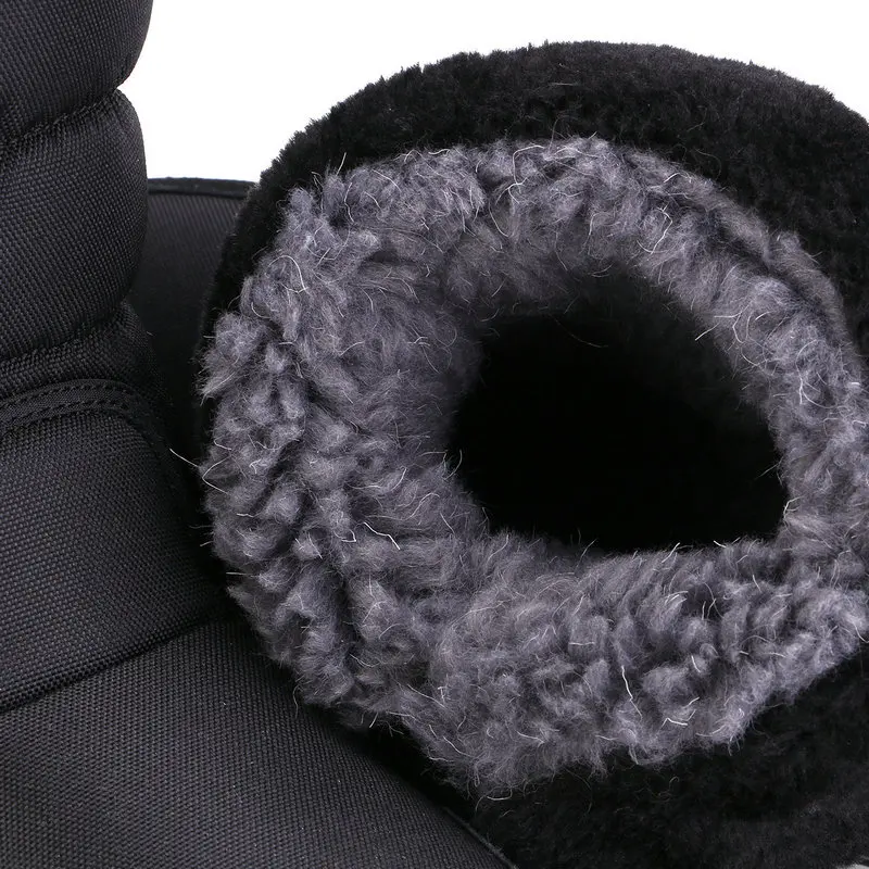 Men winter snow boots big size 48 thick warm fur insole MD strong outsole
