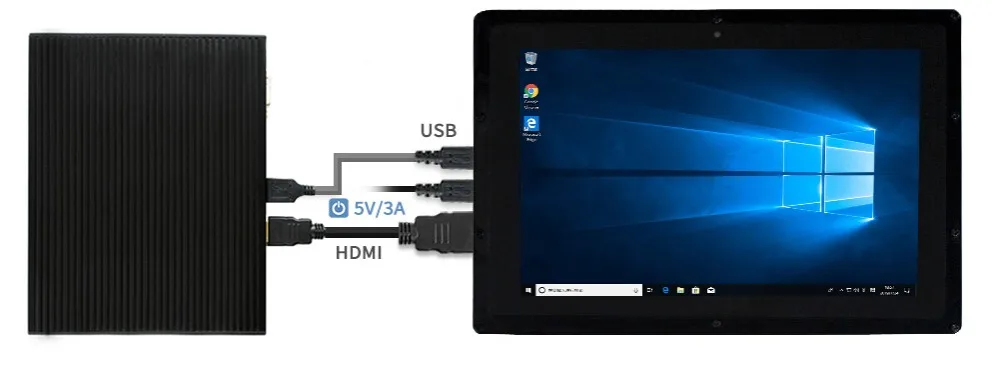 Waveshare 10,1 дюймов HDMI lcd(B) 1280*800 емкостный дисплей монитор, ips сенсорный экран, для Raspberry Pi, Banana Pi, BB Black WIN10