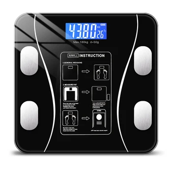 

Scale Smart Wireless Digital Bathroom Weight Scale Body Composition Analyzer With Smartphone App Bluetooth