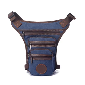 

Pockets Storage Fashion Adjustable Strap Single Shoulder Vintage Casual Zipper Durable Canvas Wear Resistant Waist Bag Sports