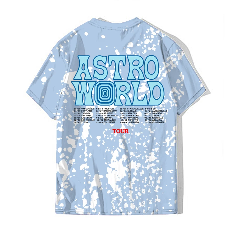 Мужская футболка в стиле хип хоп Travis Scott Astroworld модная забавная уличная одежда