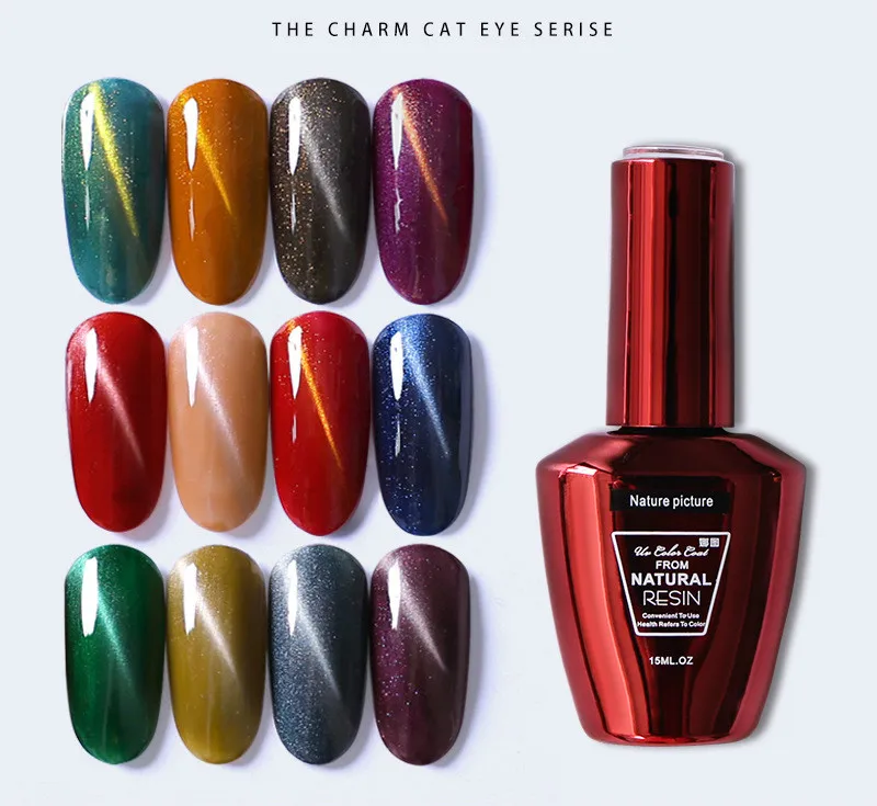 3D Хамелеон кошачьи глаза УФ Гель-лак отмачиваемый магнитный лак для ногтей, маникюр Полупостоянный Светодиодный УФ-гель