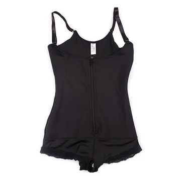 

S-XXXL Zip up Tummy Control Slimming bodysuit full body shaper Waist trainer with padded buttock butt lifter butt enhancer