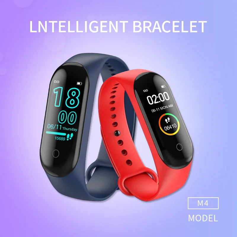 

2019 new M4 Smart Bracelet Men Smart Watch Blood Pressure Heart Rate Monitor Fitness Tracker Smartwatch