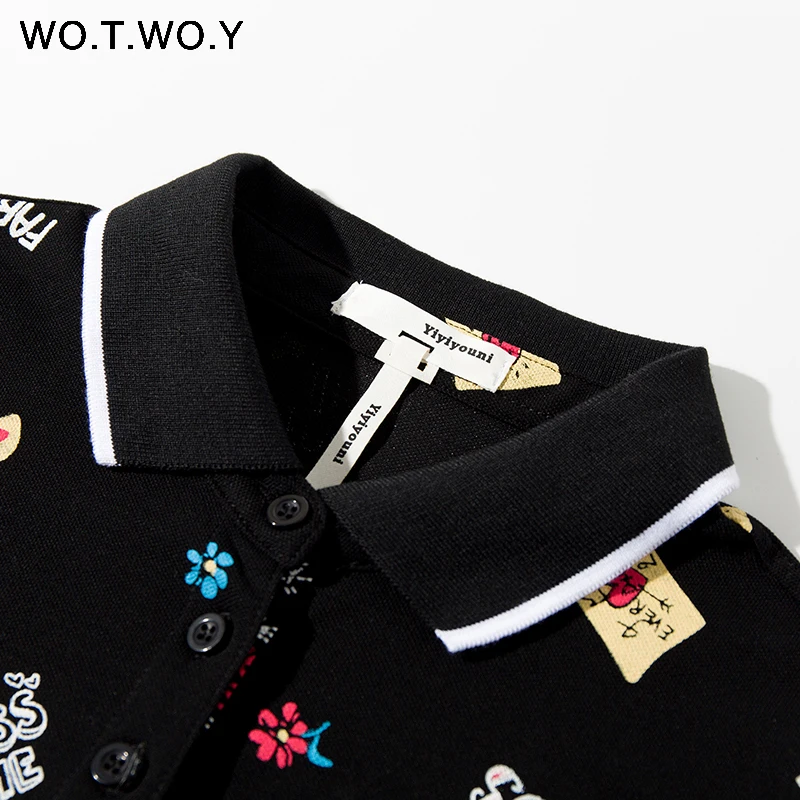 Женское трикотажное платье с отложным воротником WOTWOY повседневные платья до