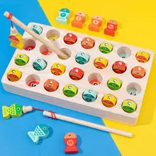 

2 in 1 Magnetic Fishing Game Alphabet Number Sorting Puzzle Kids Education Toy