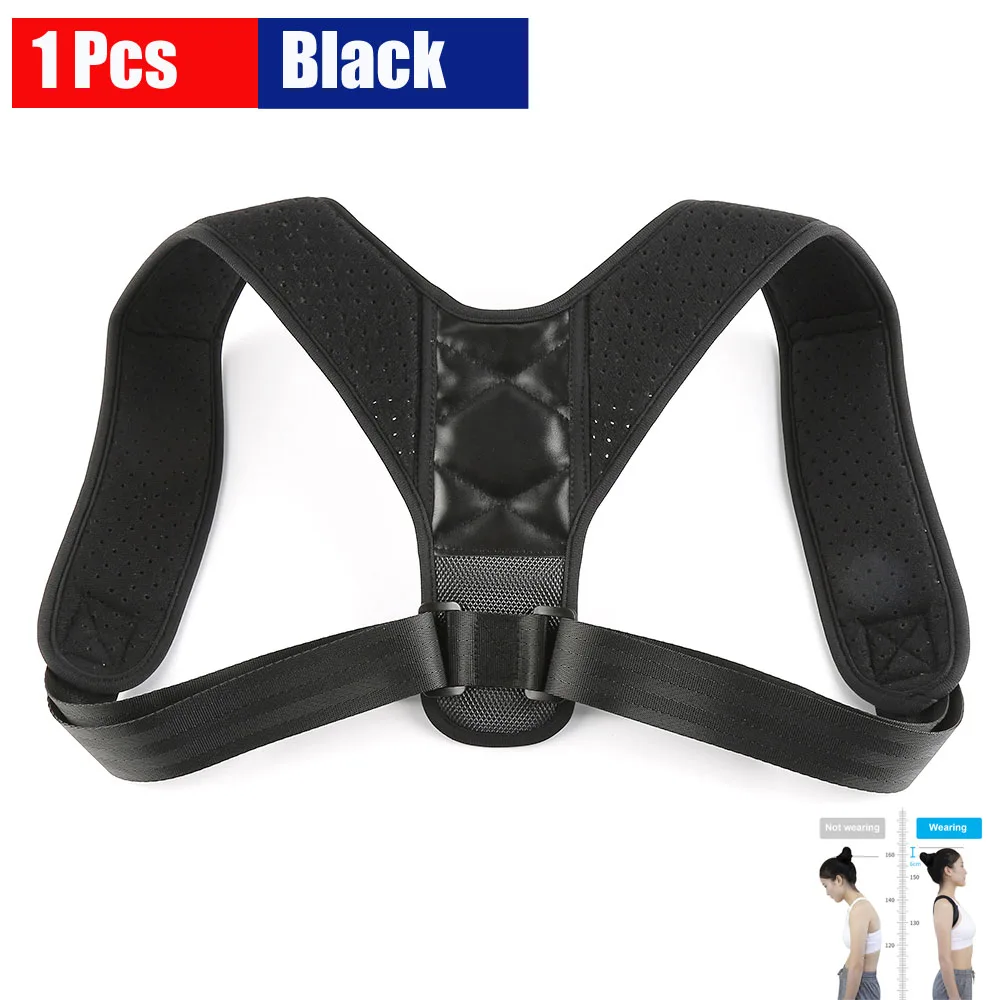 1 Pcs Comfy Brace Posture Corrector, Back Brace Adjustable Straightener for  Mid, Upper Spine Support, Neck, Shoulder, Clavicle - AliExpress