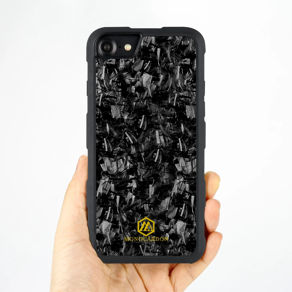 MONOCARBON чехол из кованого углеродного волокна для iPhone 7, 8, 7 Plus, 8 Plus, 7+, 8+-чехол из углеродного волокна, ударопрочный, проверенный при падении