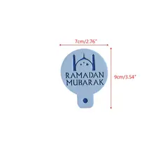 8 шт./компл. ИД Мубарак Рамадан Пластик Кофе круглой формы в форме цветка спрей Трафареты торта украшения DIY Плесень Fondant(сахарная) шаблон 72XF