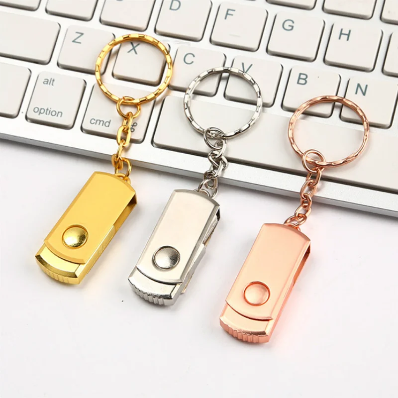 Модный металлический Флешка Mini Cle USB флеш-накопитель карта памяти 64 ГБ 32 8 4