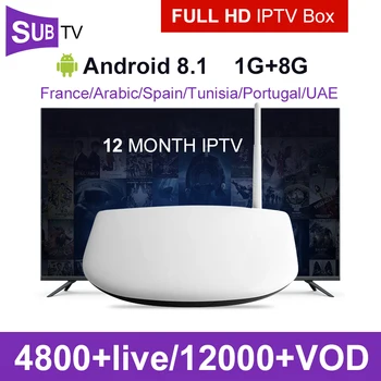 

Q1304 TV Box With SUBTV Activation Code 1 Year Subscription Europe French Italian Channels Android Arabic TV Box