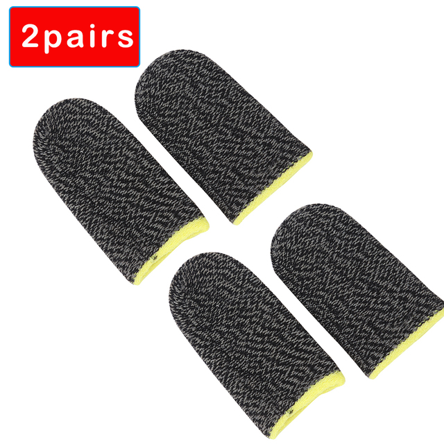 Game Controller Finger Cover Proof Non-Scratch Sensitive Touch Screen Gaming Finger Thumb Sleeve Gloves for PUBG game