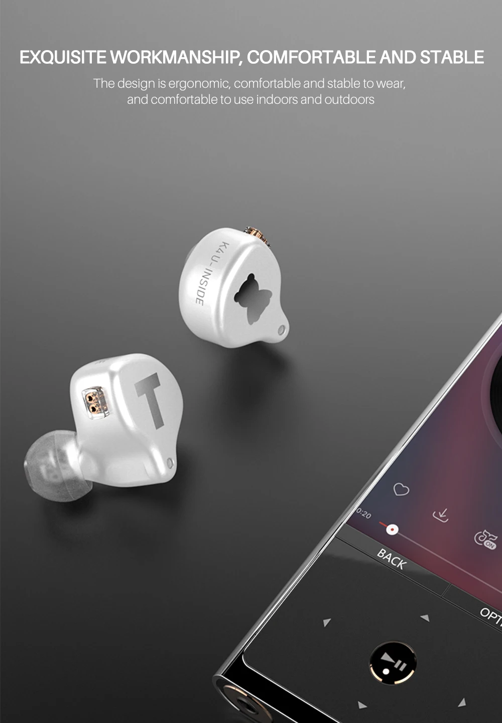 TFZ S2 PRO Наушники-вкладыши динамические мембранные наушники HIFI бас гарнитура вкладыши с 2-контактным кабелем 0,78 мм Съемный
