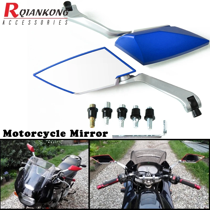 Для Yamaha WR250X TW200 YZ125 JYM125-9 PW 50 80 Unviersal часть ATV Кафе Racer мотоцикл зеркало заднего вида Мотокросс зеркала 10mm8mm