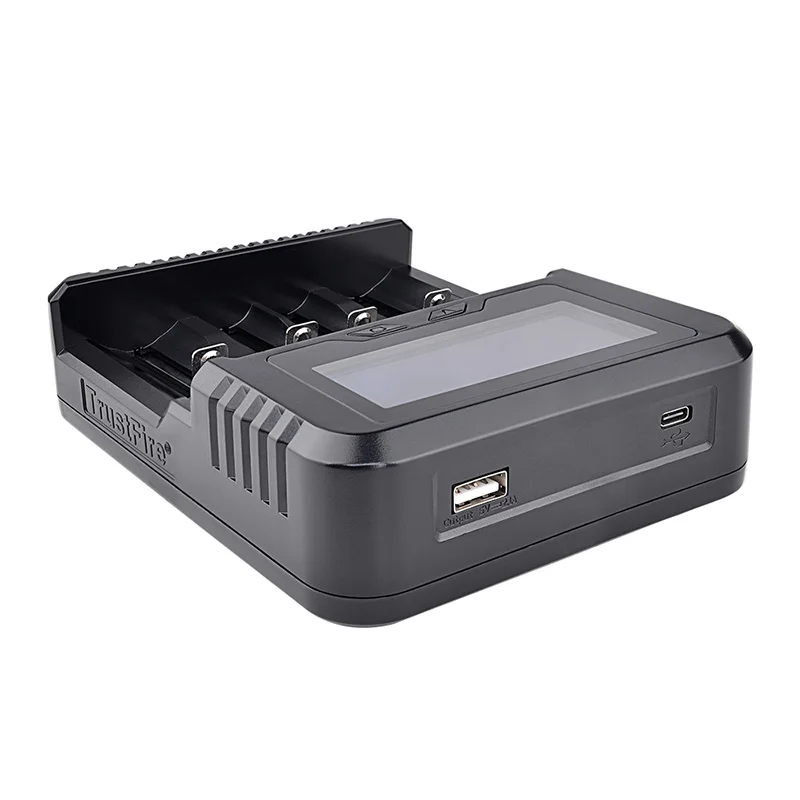 Trustfire tr-020 QC 3,0 Интеллектуальное Быстрое зарядное устройство с ЖК-дисплеем 0 В мощность активации 14500 18650 32650 зарядное устройство(без батареи