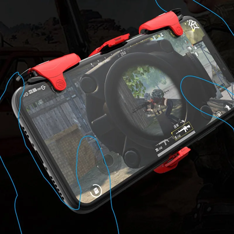  Transformers Fast Trigger Shooter Controller for PUBG Mobile Gaming Handle Gamepad for iPhone 11 Pr