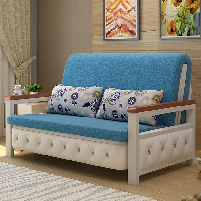 80*90*90 см Многофункциональный складной диван-кровать мебель стальной каркас мягкая ткань простой гостиной диван кресло-кровать стул для взрослых и детей