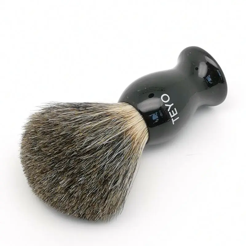 Щетка для бритья TEYO Pure Badger с полимерной ручкой идеально подходит мужчин