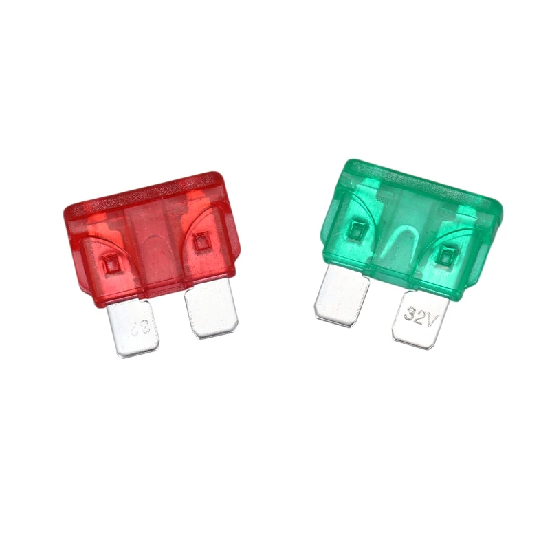Top-100Pcs Ассорти Авто лезвие предохранителей комплект 2A 3A 5A 7.5A 10A 15A 20A 25A 30A 35A