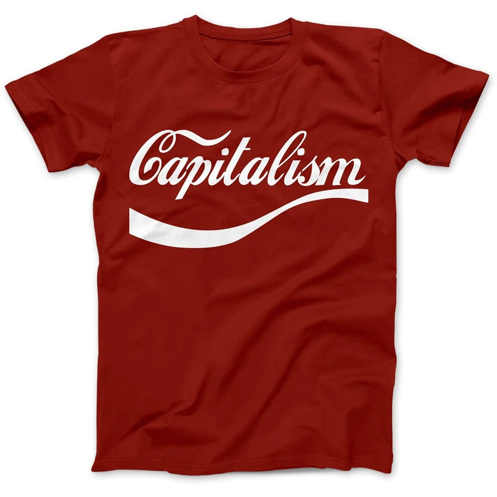 Enjoy/футболка Capitalism из 100 хлопка премиум класса Повседневная Уличная футболка