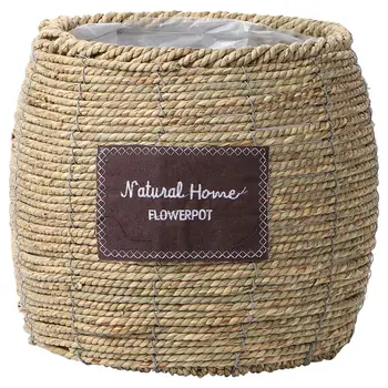 

Vine Flowerpot Scindapsus Aureus Rattan Plaited Flowerpot Nordic Style Straw Large Creative Knit Flowerpot