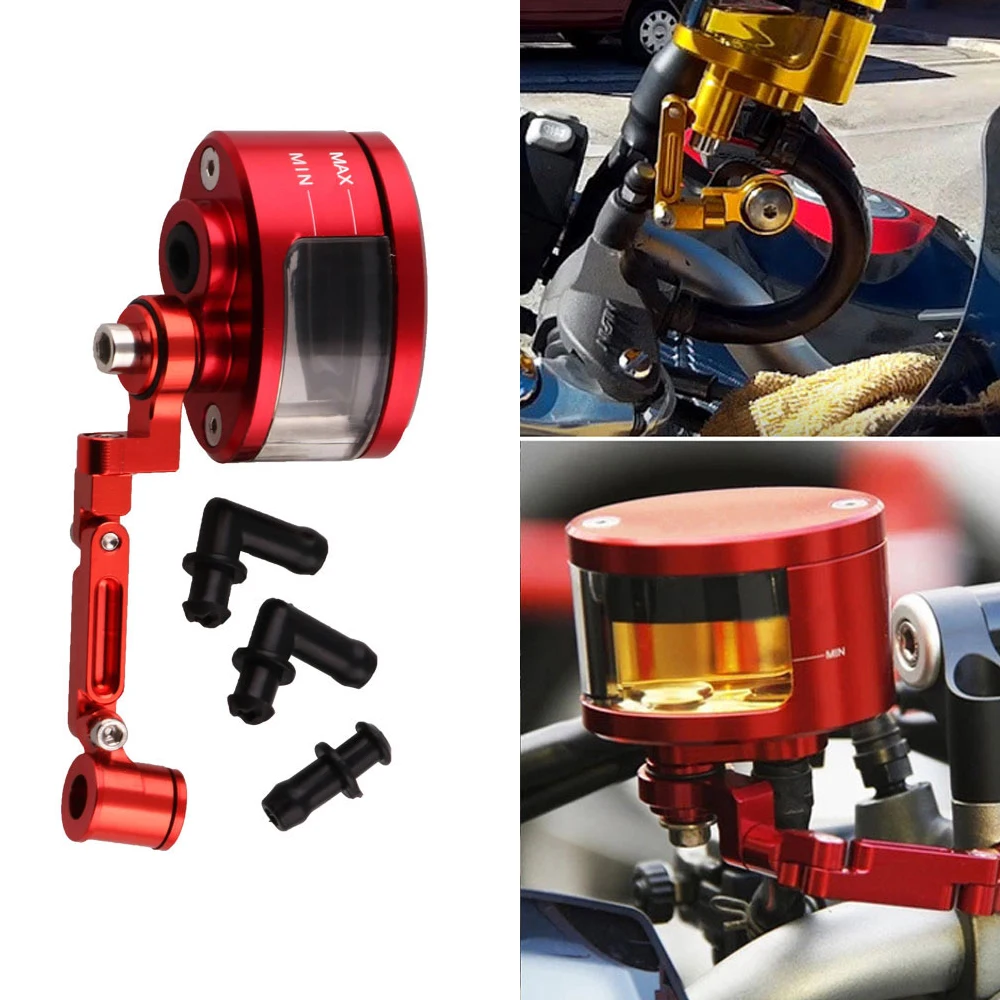 

1Set Motorcycle Oil Cup Brake Clutch Master Cylinder Fluid Reservoir Tank Replacement for Most Models