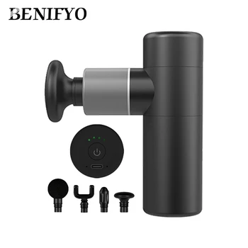

Mini Electric Massage Gun Deep Muscle tissue Massager Body Massage Pain Relief Exercising Relaxation Slimming Shaping Fascia gun