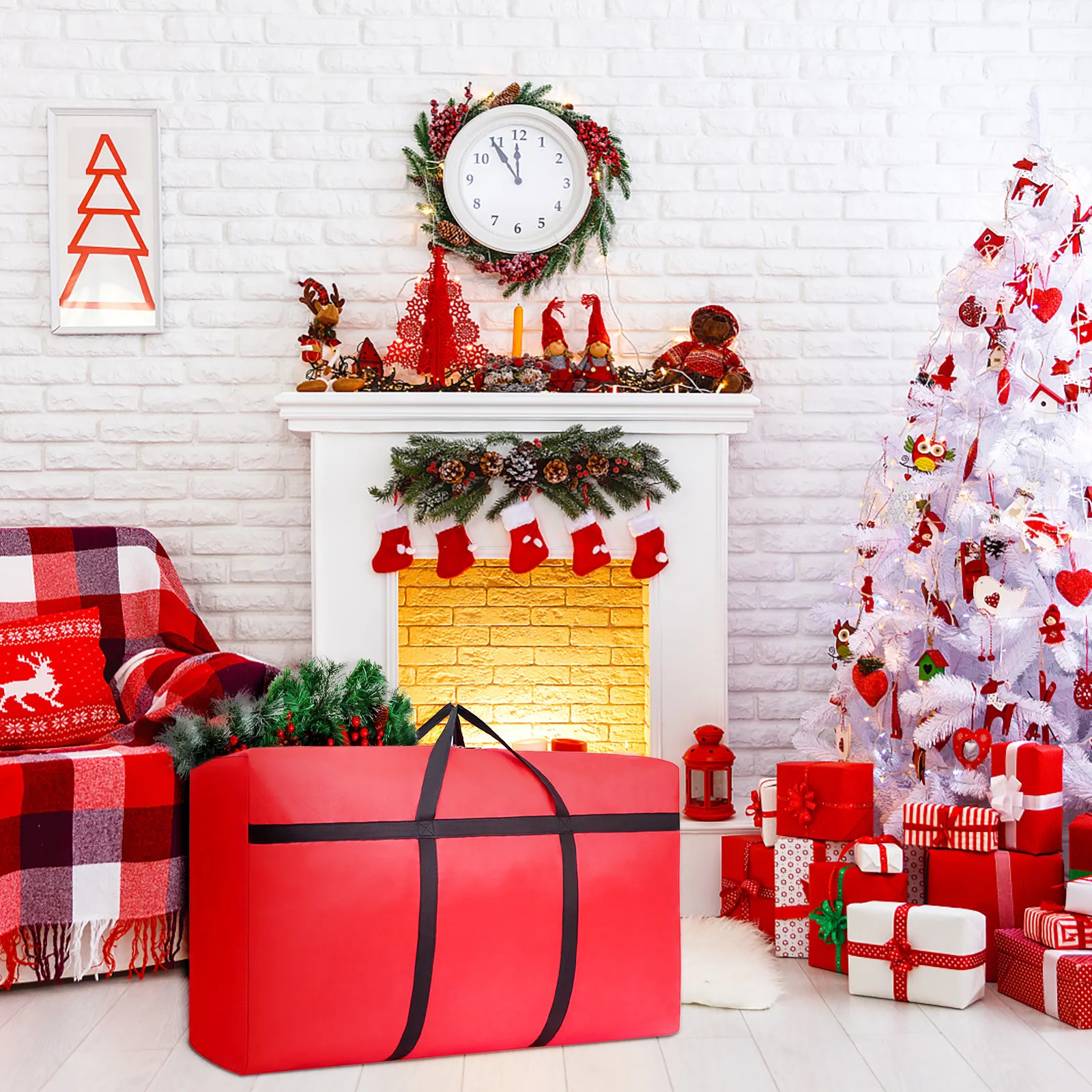 Sac de rangement pour sapin de Noël, housse étanche, sac de protection  anti-poussière, sac de rangement grande capacité, évalué 21x14x6.5 po,  extra large - AliExpress