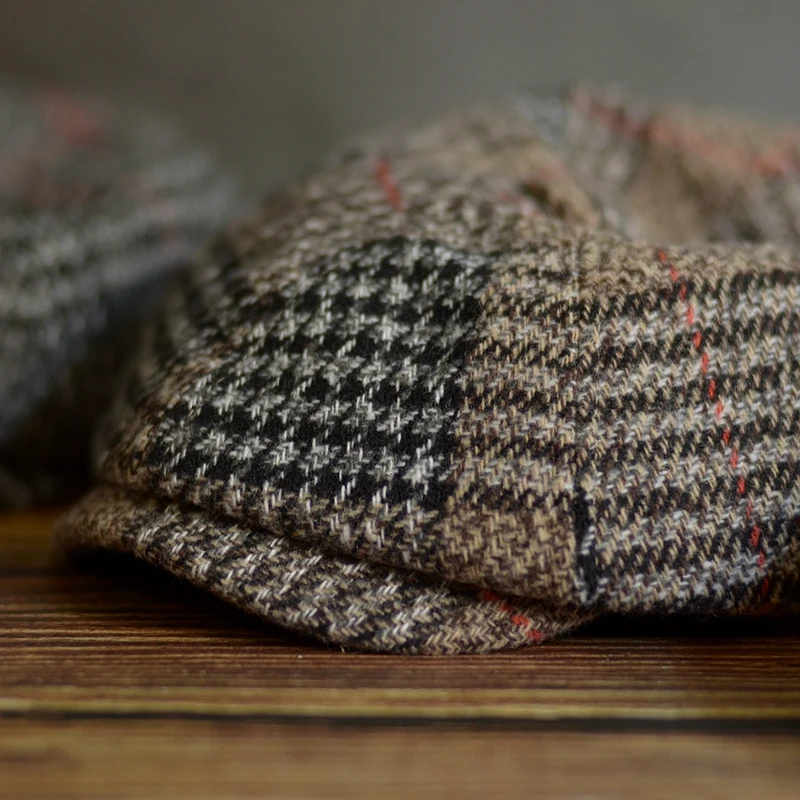 Autumn Winter Men's Newsboy Hat Wool Blend Male Beret Men And Women England Gatsby Retro Hat Driver Flat Cap Cotton Newsboy Cap