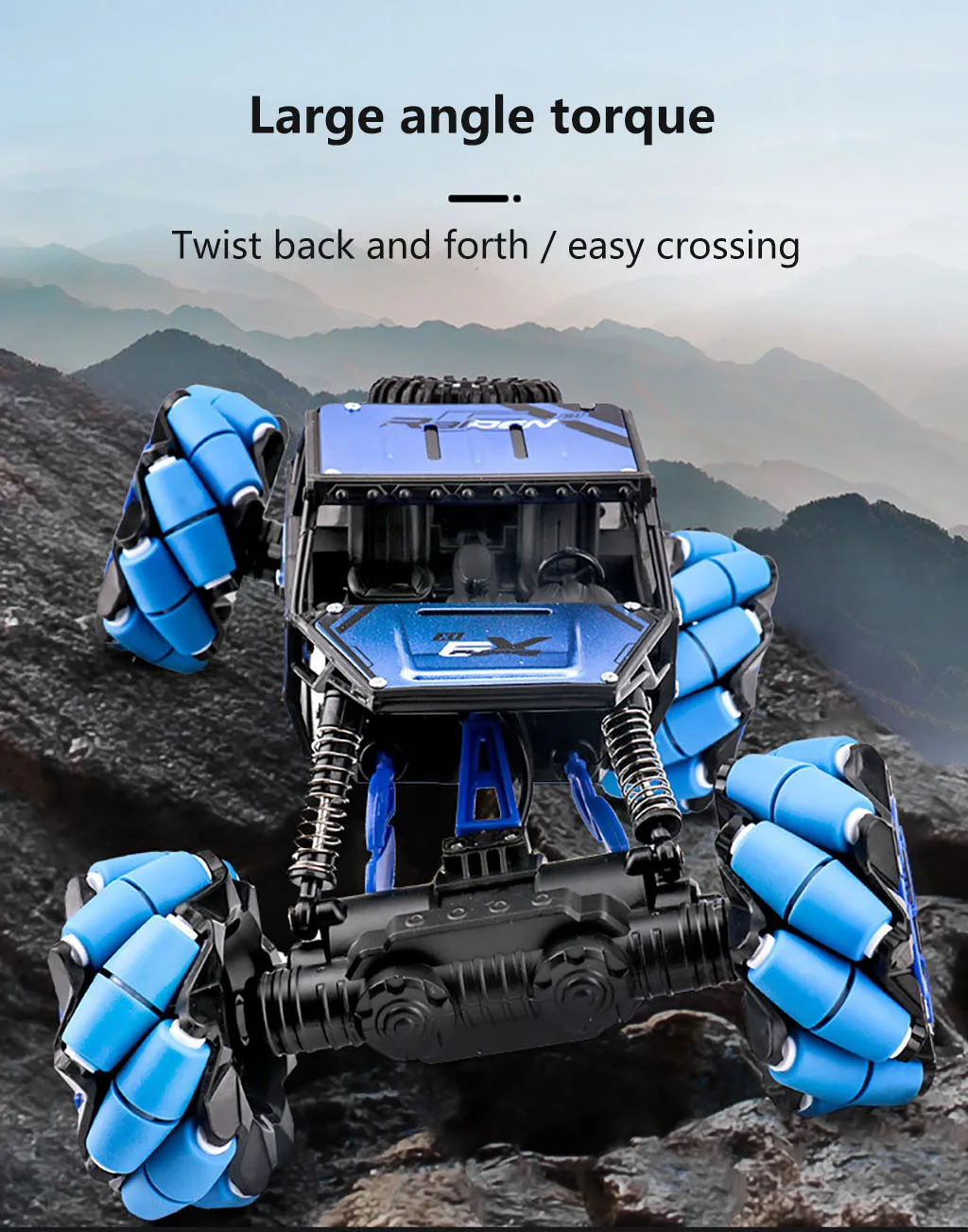 RC автомобиль сплав 1/16 4WD 2,4 GHz внедорожник RC автомобиль горизонтальный трюк Дрифт автомобиль колеса внедорожный альпинистский автомобиль дети для подарков