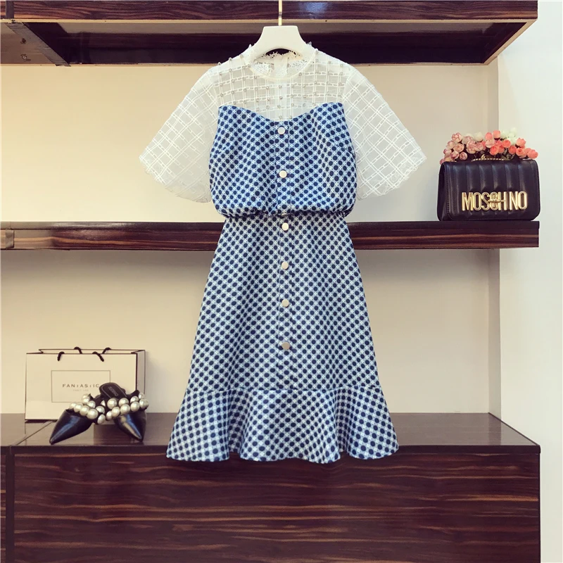 

Summer Dress Women 2020 New Fashion Sweet Hollow Out Puff Sleeve A- Line Plaid Dress Girls Ladies Dresses Nancylim