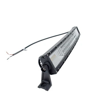 

ECAHAYAKU 1PCS 20 Inch Curved LED Light Bar 324W with Dual Color Flashing Style IP68 6000K for Off-road ATV SUV car led lamp