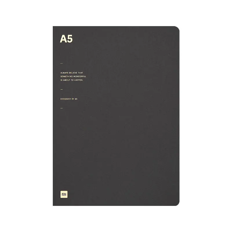 Xiaomi A5 простой блокнот бумага квадратная/горизонтальная линия/точка сетка страница дневник путешественника блокнот-журнал для офиса школы 3 цвета - Цвет: Серый