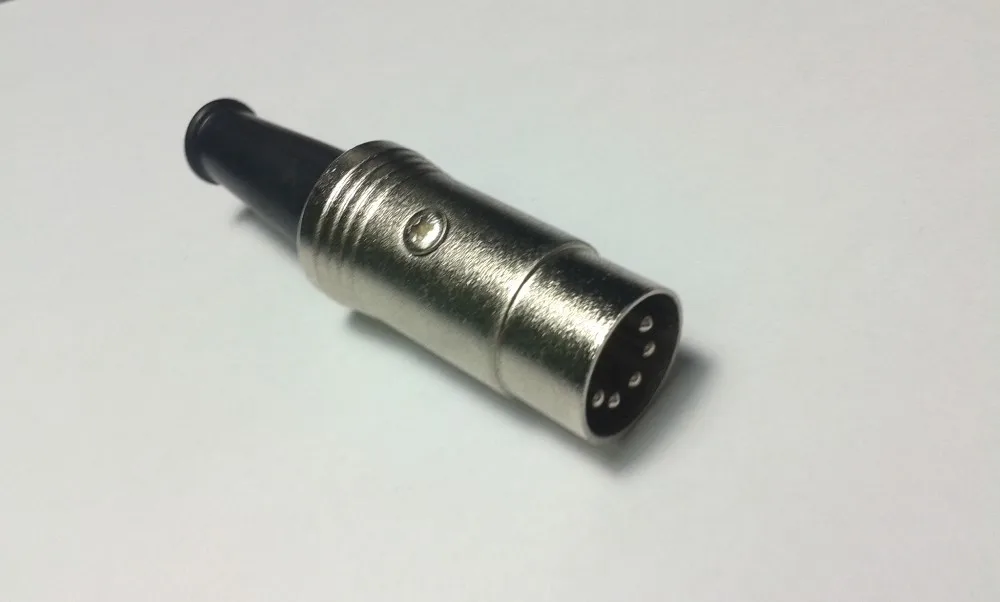 500 шт. 5PIN DIN разъем Midi кабель Ведущий аудио разъем Мужской встроенный металлический адаптер