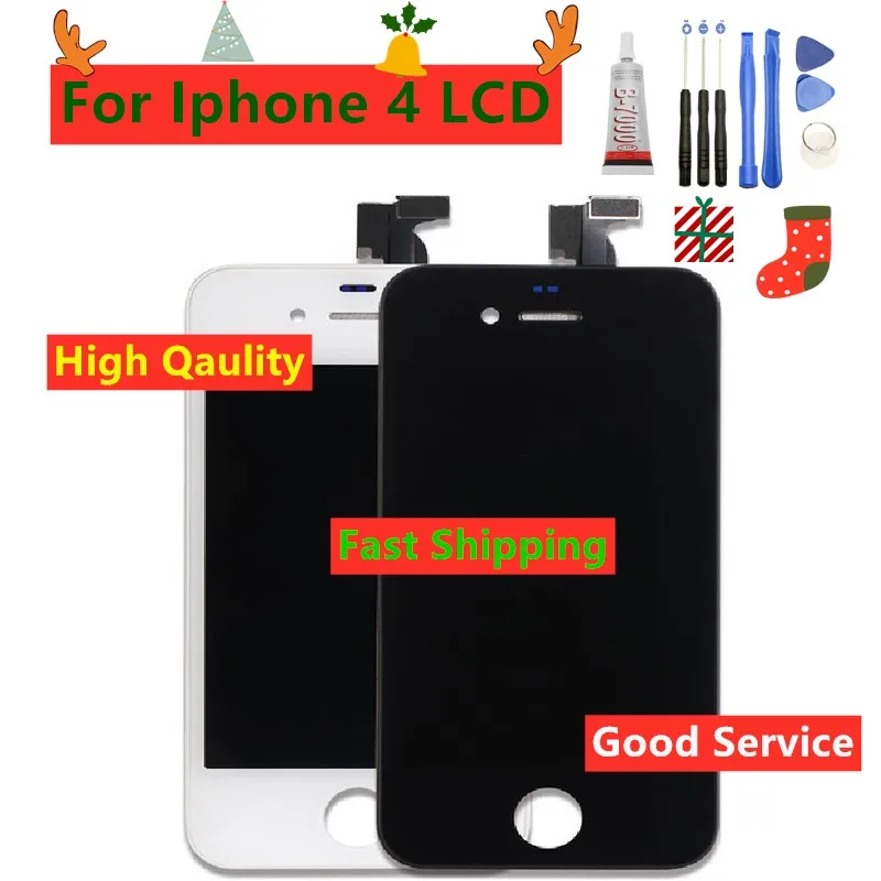 3," протестированный Супер качественный ЖК-дисплей для iphone 4, сенсорный ЖК-экран в сборе, ЖК-дисплей s для iphone 4 экран