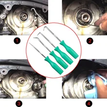 

4 Pcs 140mm Car Auto Vehicle Oil Seal Screwdrivers Set O-Ring Seal Gasket Puller Remover Pick Hooks Tool Car Accessories