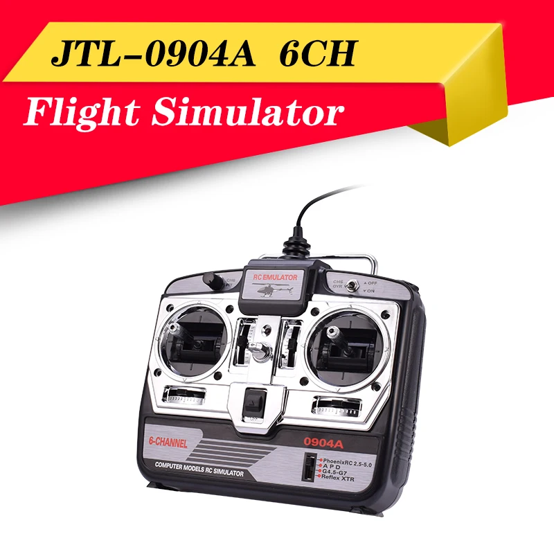 JTL 0904A 6CH/8CH RC симулятор полета поддержка Real RF7 G7 Phoenix 5 0 XTR Радиоуправляемый вертолет