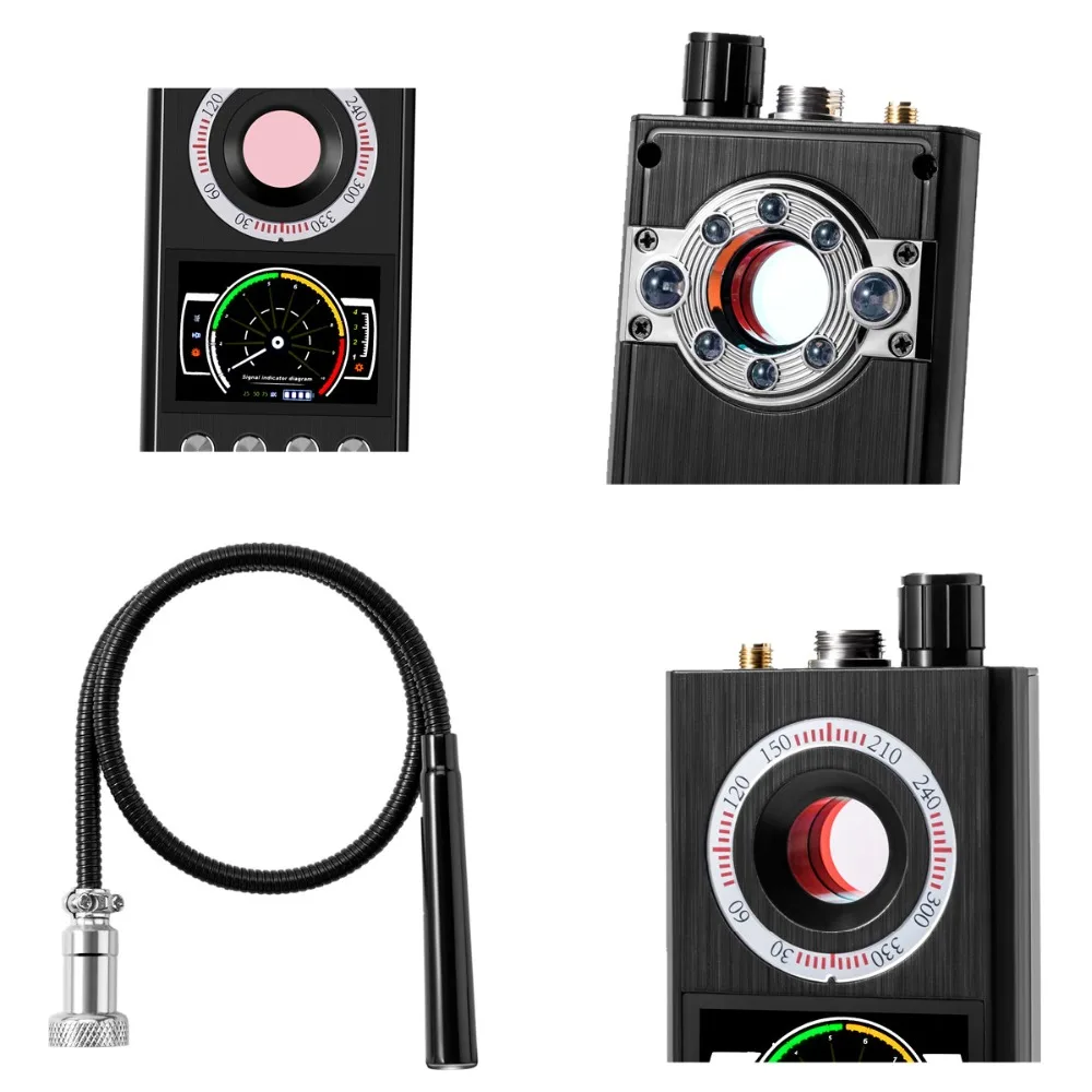 New Anti-Spy Detector Wireless RF Signal Scanner Mini Camera Laser Lens GSM Device Finder GPS Tracker Locator K68